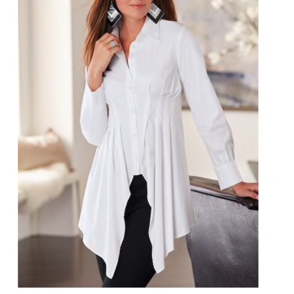 Twist to a classic button-down shirt